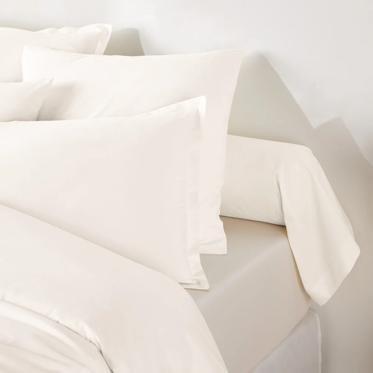 Best Quality Plain 100% Cotton Percale 200 Thread Count Bolster Pillowcase – image 4