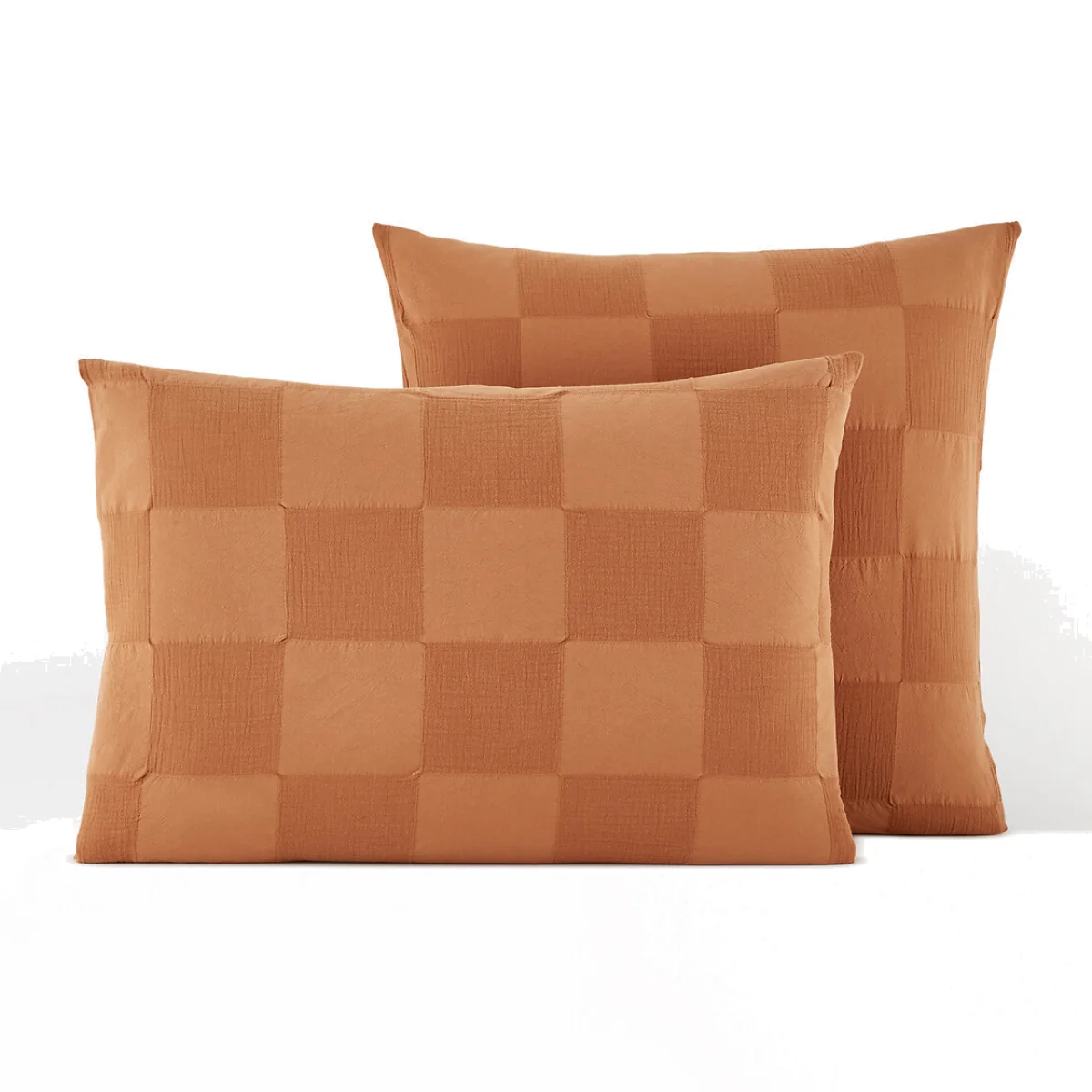 Agathe Checkerboard 100% Cotton Pillowcase – image 1