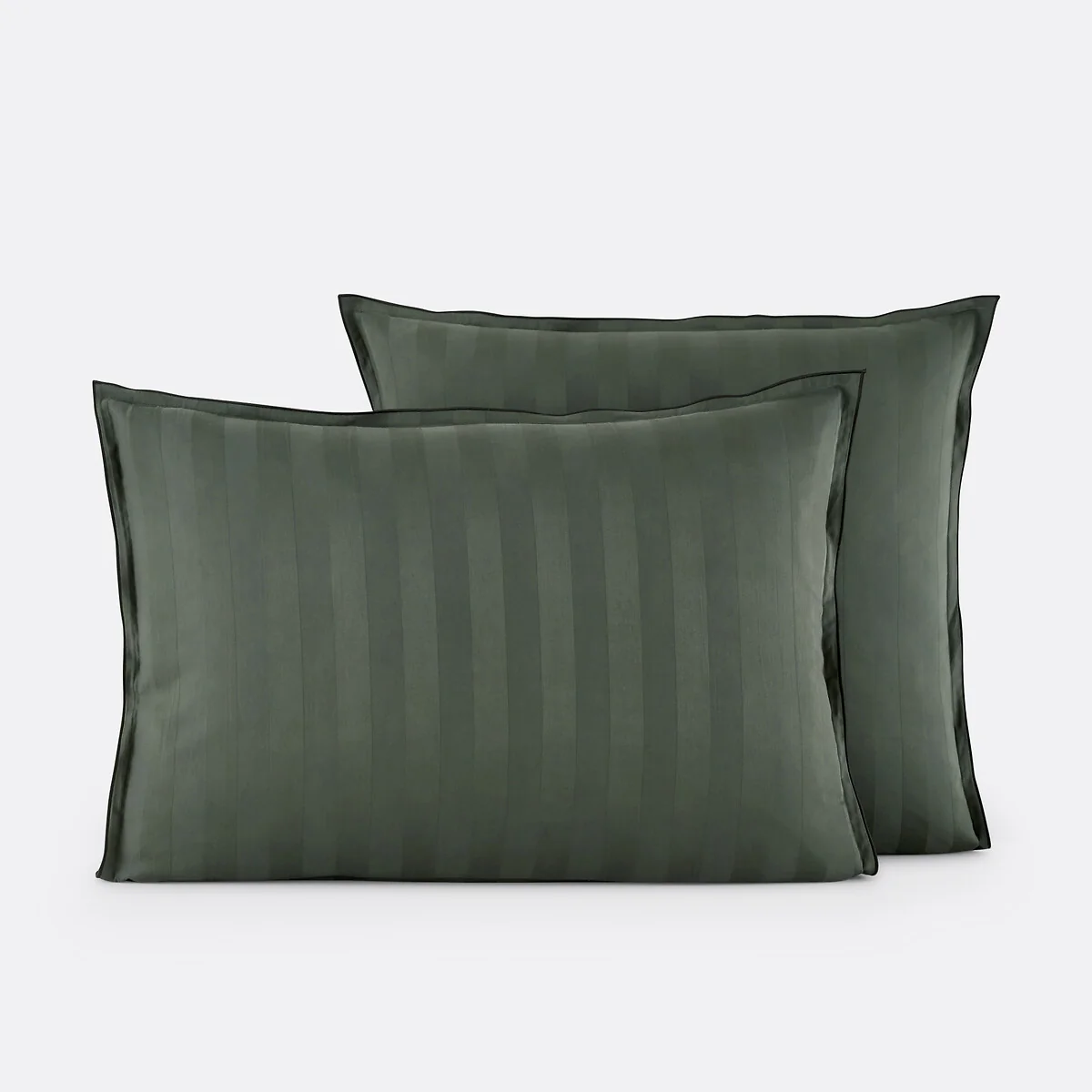 Victor Striped 100% Washed Cotton Satin 300 Thread Count Pillowcase – image 2
