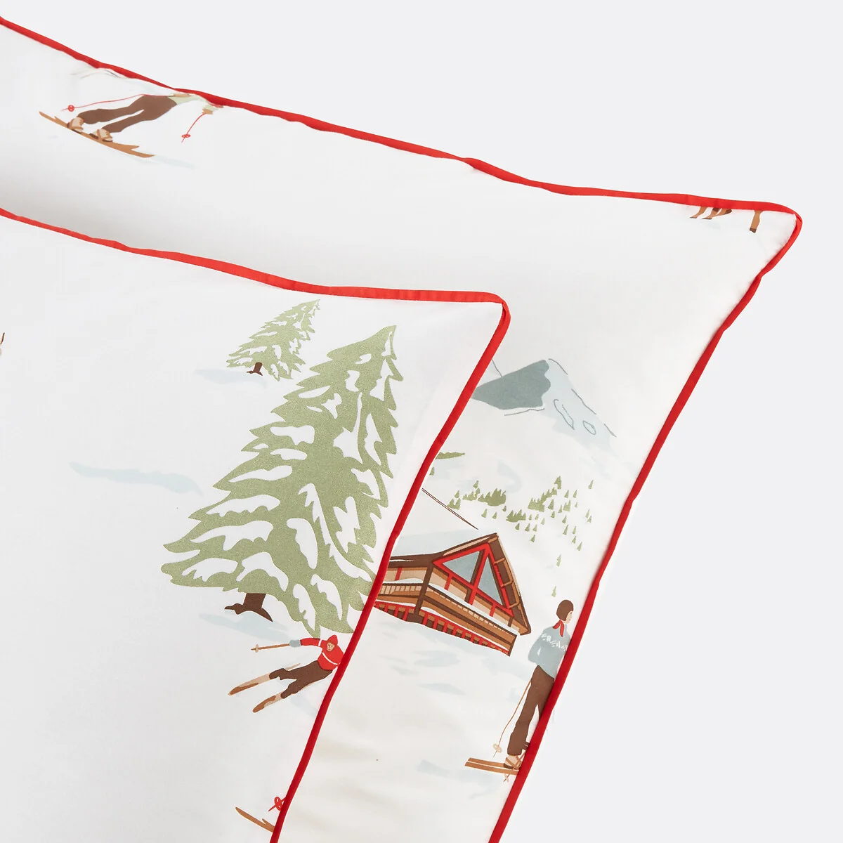 St Moritz Alpine 100% Cotton Percale 200 Thread Count Pillowcase – image 3