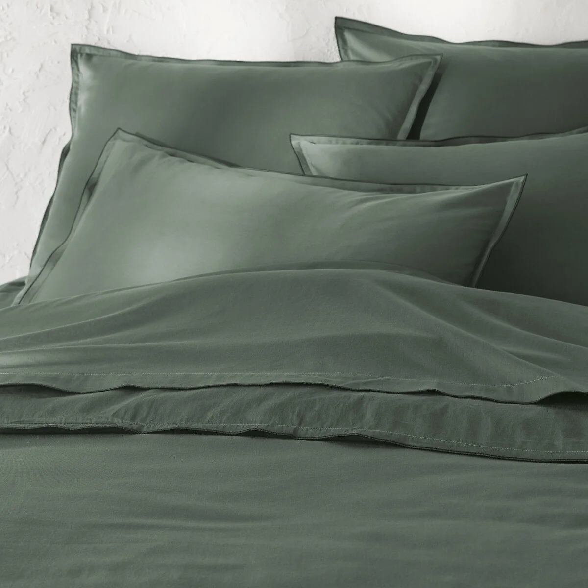Victor Plain 100% Washed Cotton Satin 300 Thread Count Pillowcase – image 5