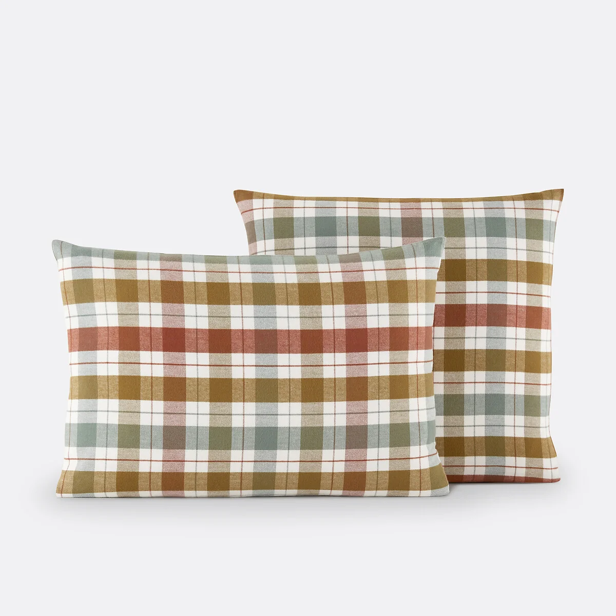 Molgan Tartan 100% Cotton Flannel Pillowcase – image 2