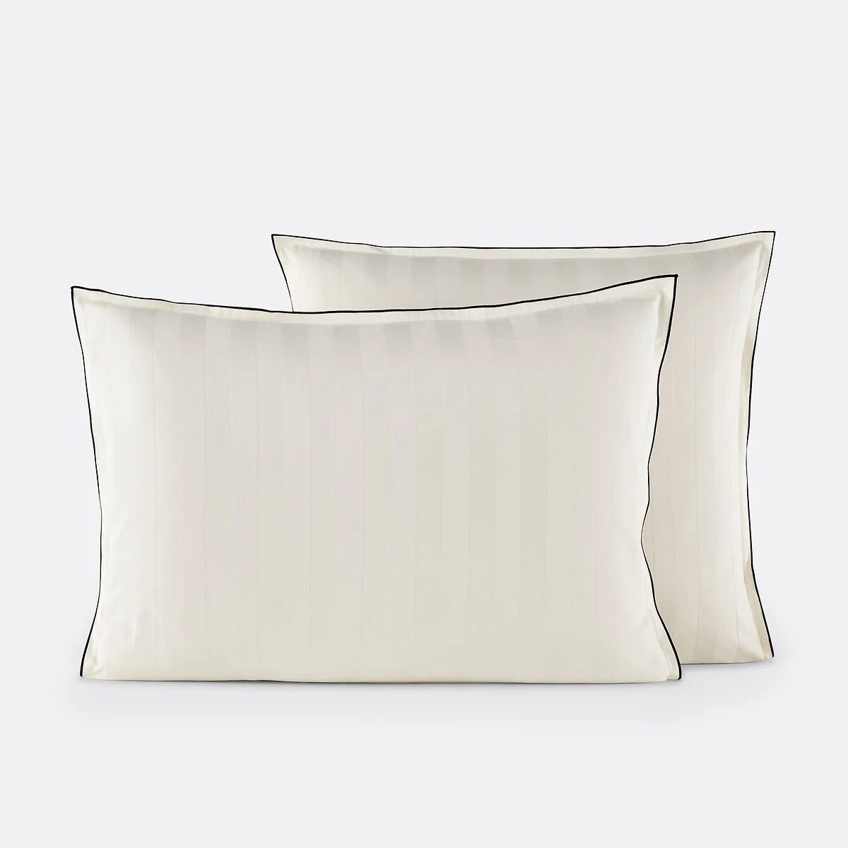 Victor Striped 100% Washed Cotton Satin 300 Thread Count Pillowcase – image 2