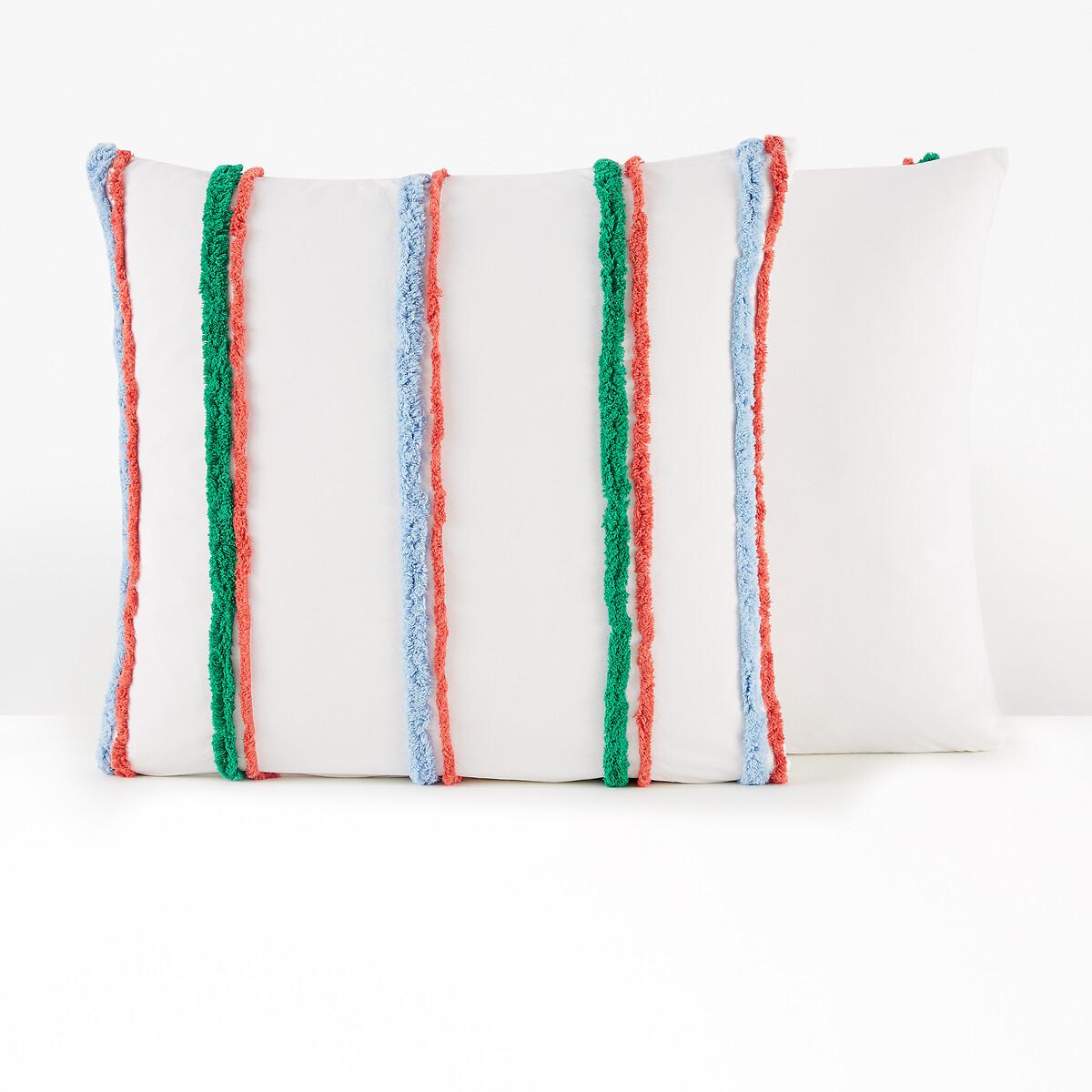 Neil Striped 100% Tufted Cotton Pillowcase – image 2