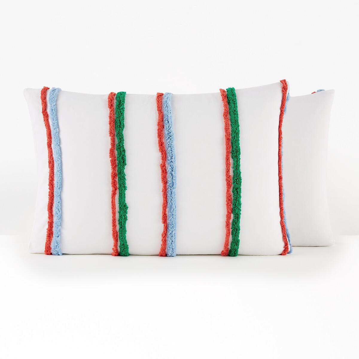 Neil Striped 100% Tufted Cotton Pillowcase – image 3