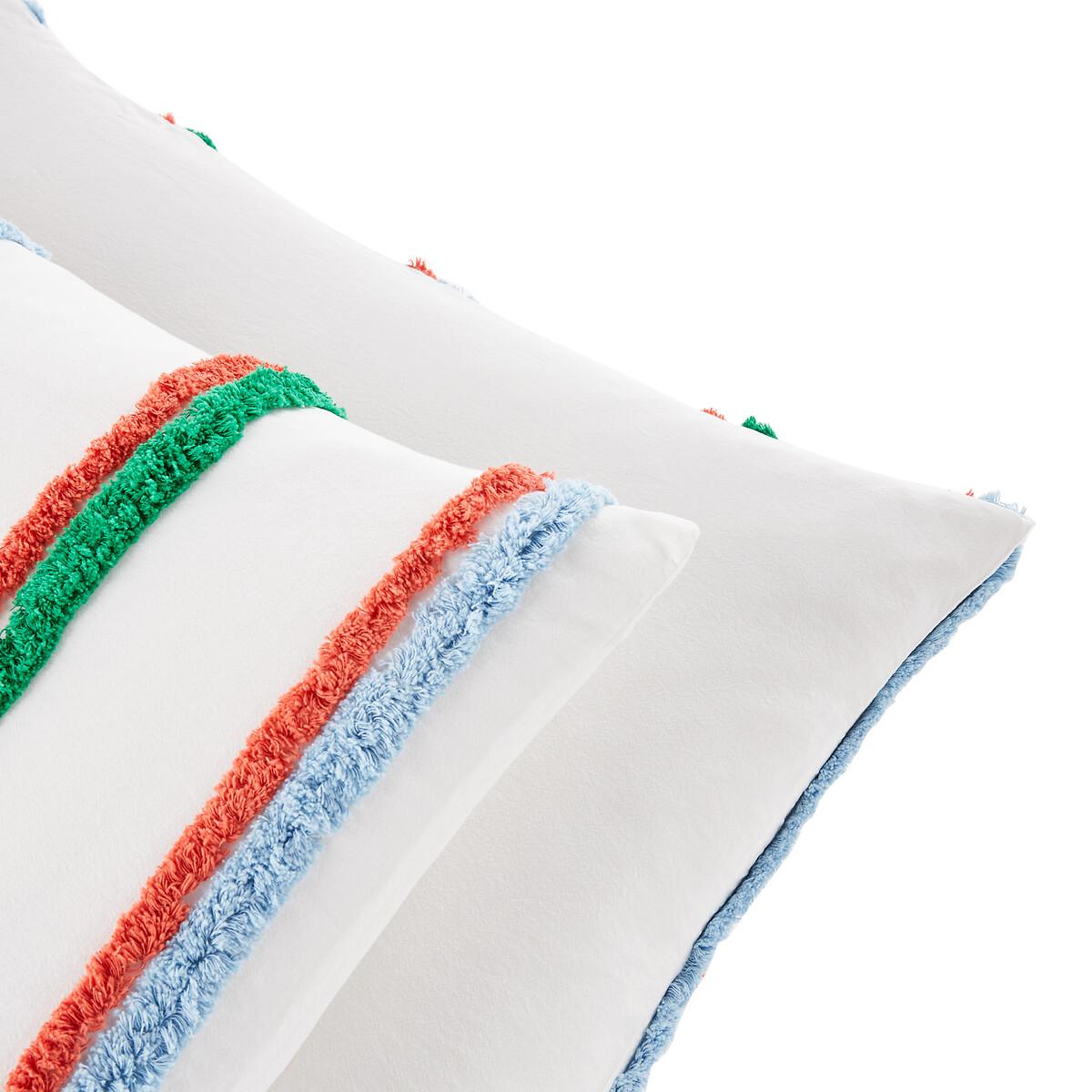 Neil Striped 100% Tufted Cotton Pillowcase – image 4