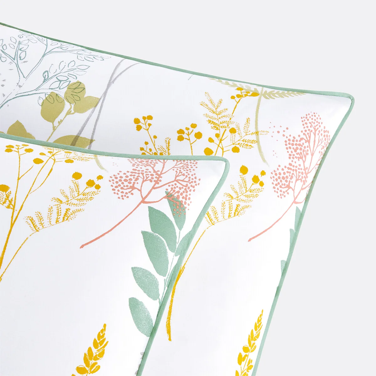 Herbarium Floral 100% Cotton Percale 200 Thread Count Pillowcase – image 3