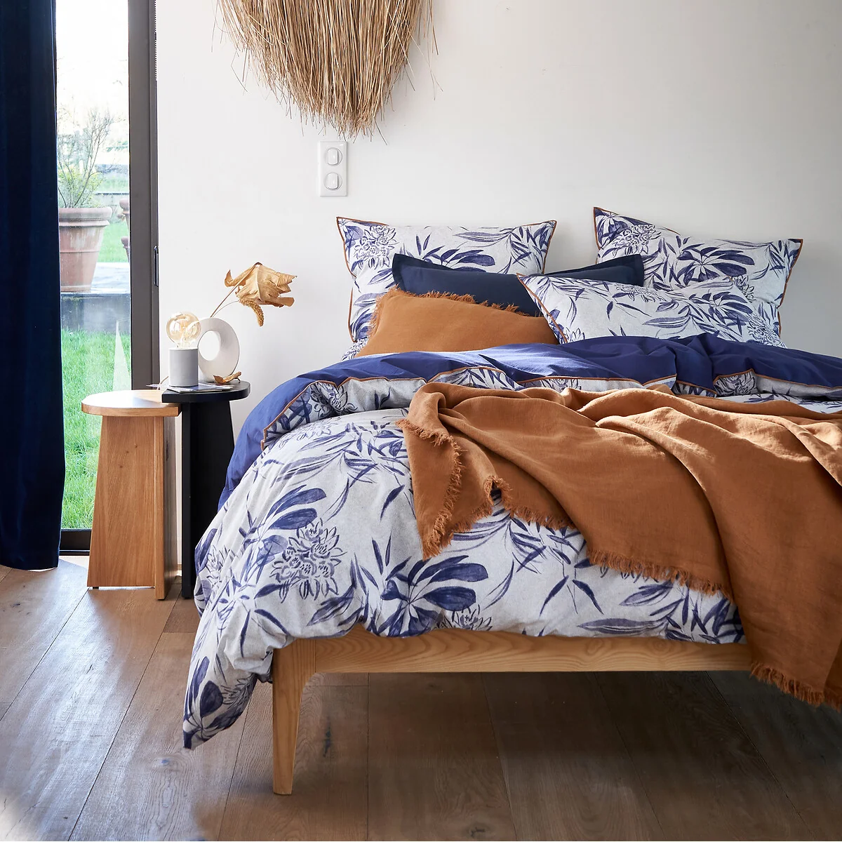 Mishima Tropical Floral 100% Cotton Percale 200 Thread Count Pillowcase – image 3