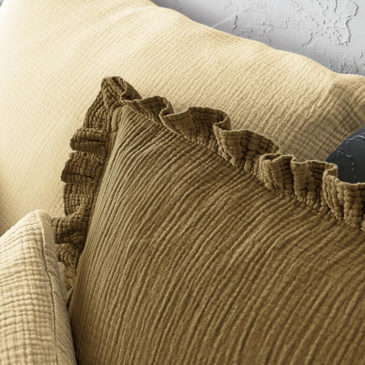 Kumla Plain Cotton Muslin Pillowcase – image 4