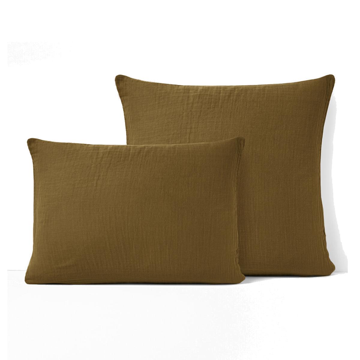 Kumla Plain Cotton Muslin Pillowcase – image 1