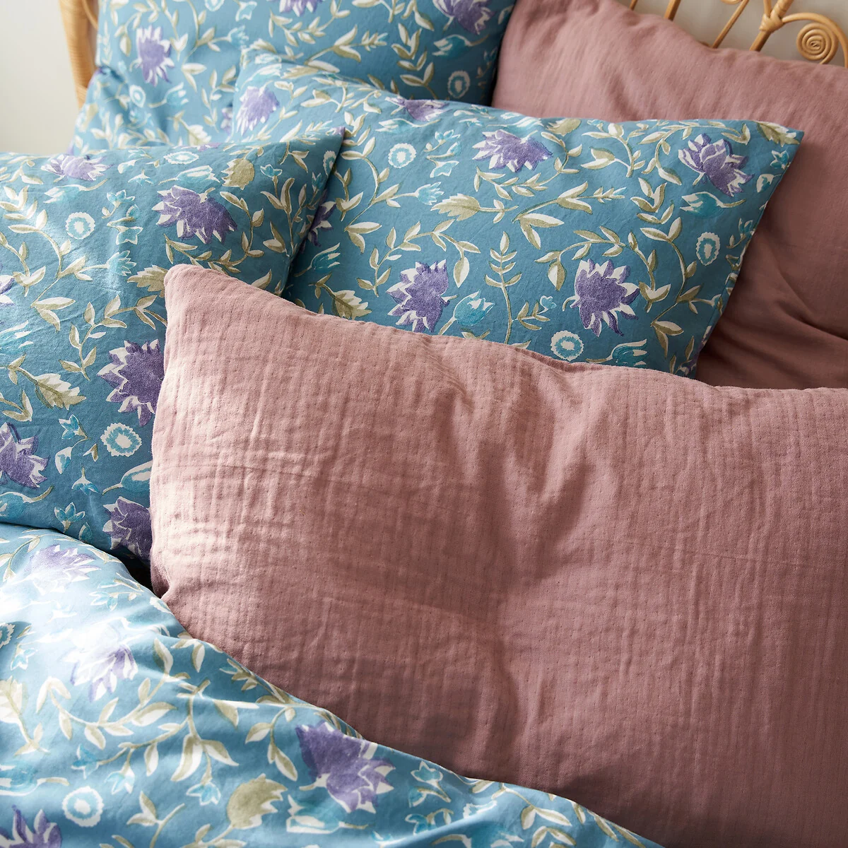 Betsy Floral 100% Washed Cotton Pillowcase – image 3