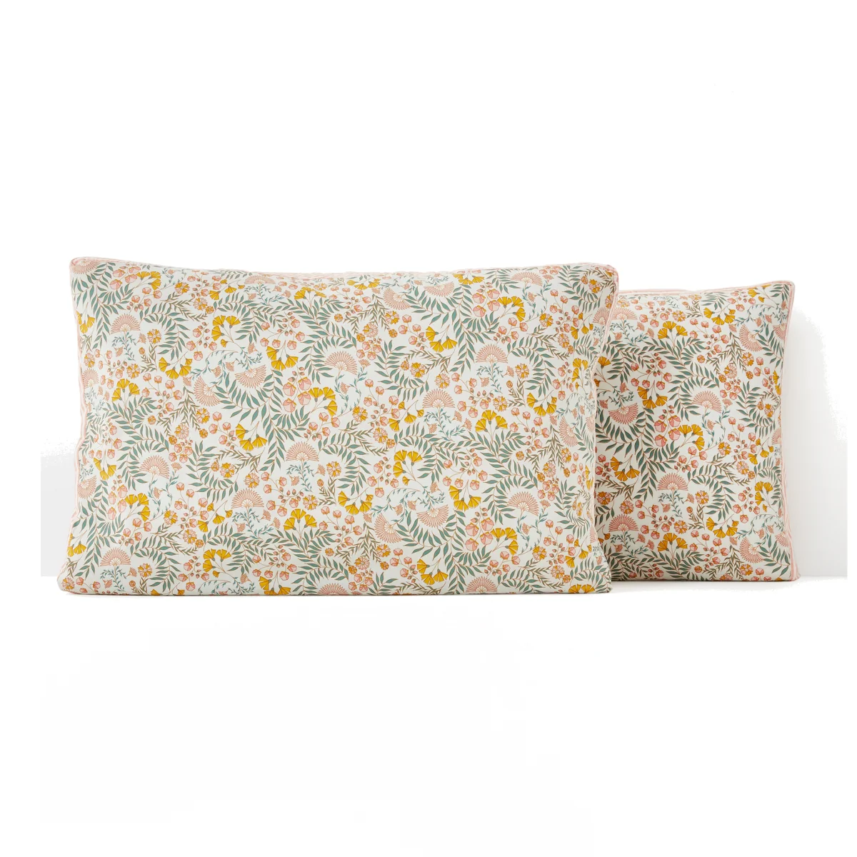 Majari Floral Washed Cotton Pillowcase – image 1