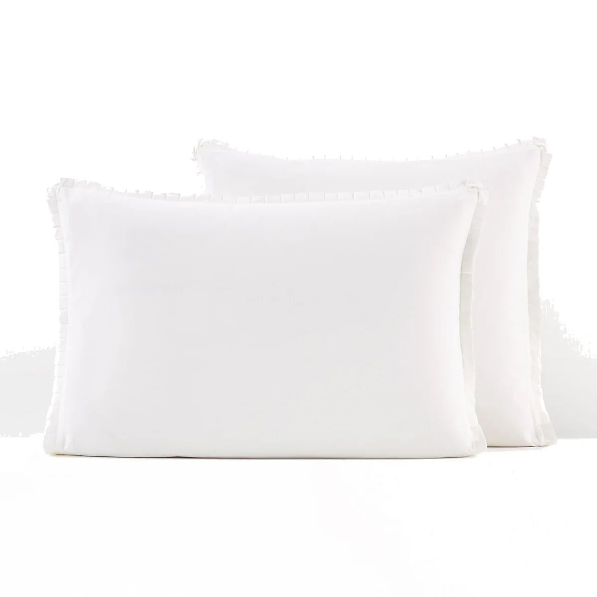 Ruffle Trim 100% Cotton Percale 200 Thread Count Pillowcase – image 1