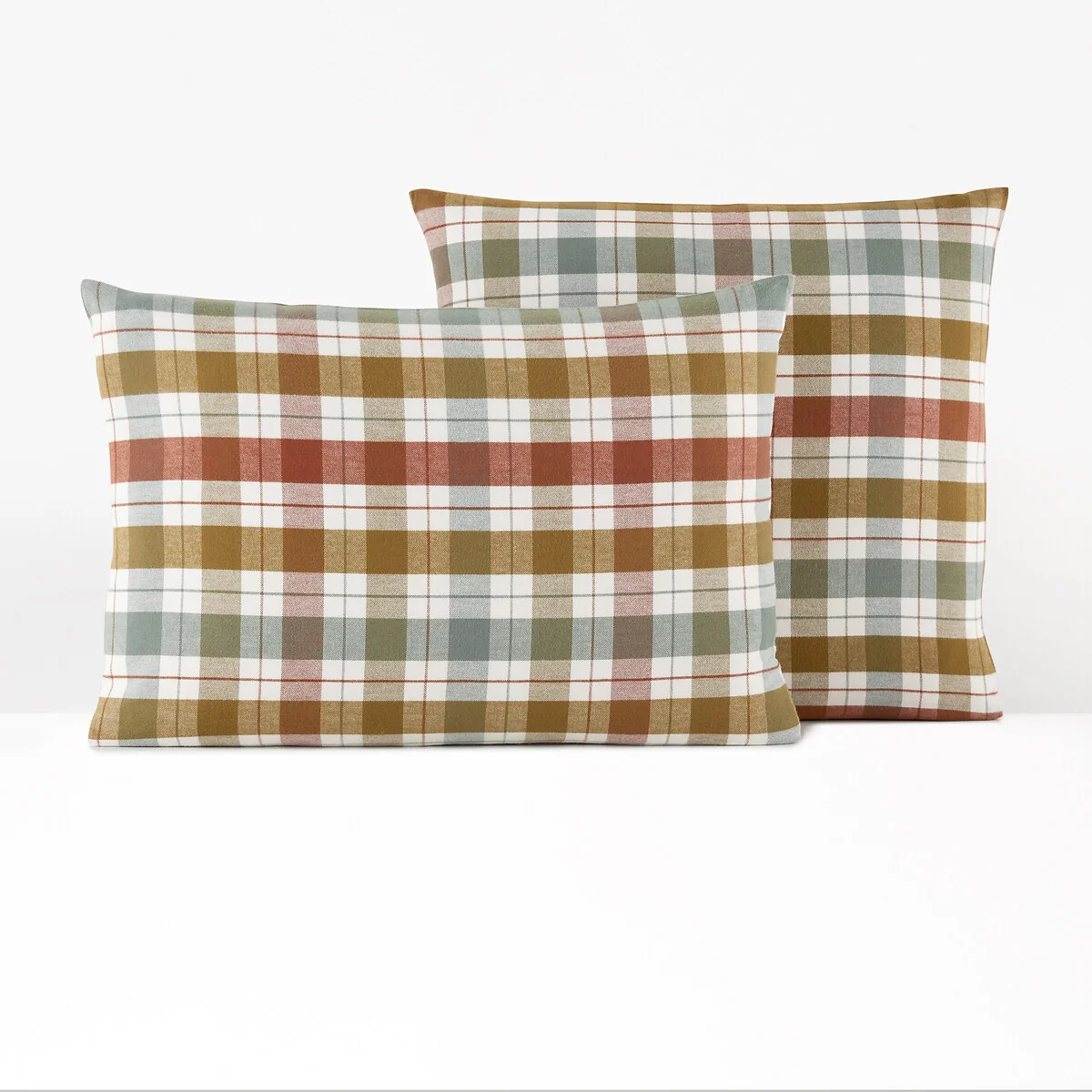 Molgan Tartan 100% Cotton Flannel Pillowcase – image 1