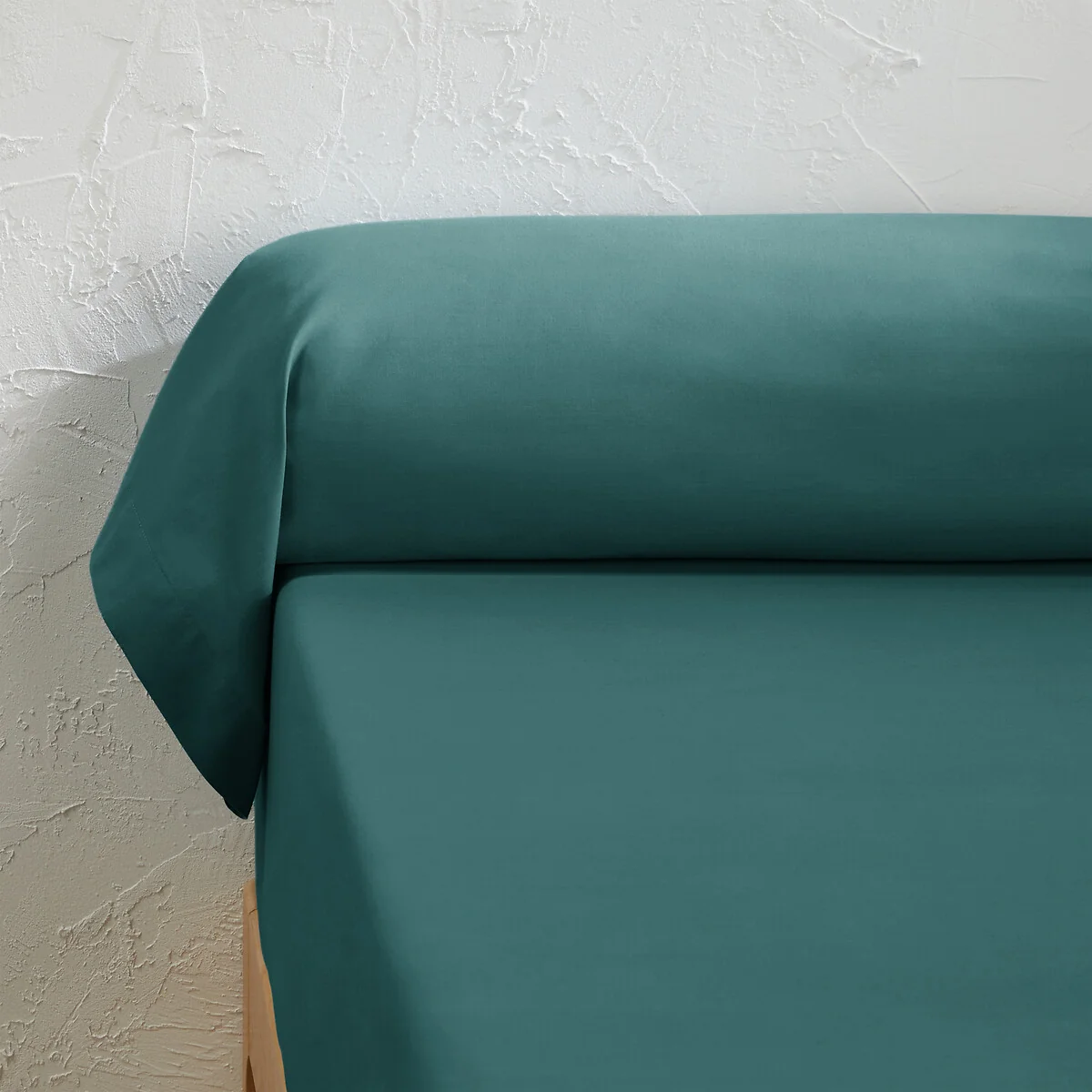 Scenario Plain Organic Cotton Percale Bolster Pillowcase – image 1