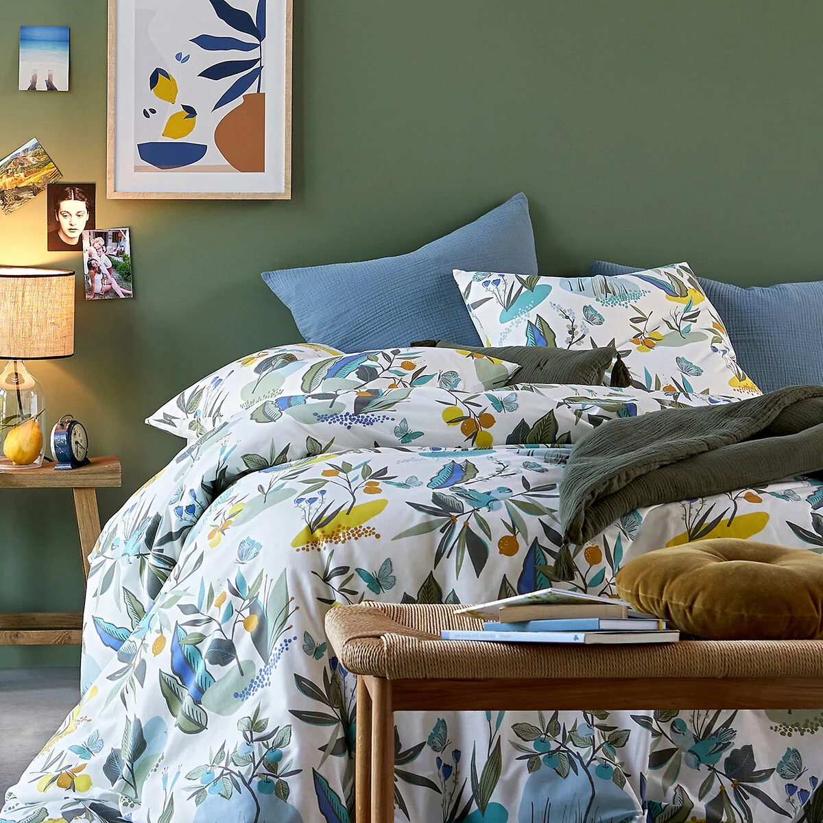 Gardane Floral 100% Organic Cotton Pillowcase – image 2