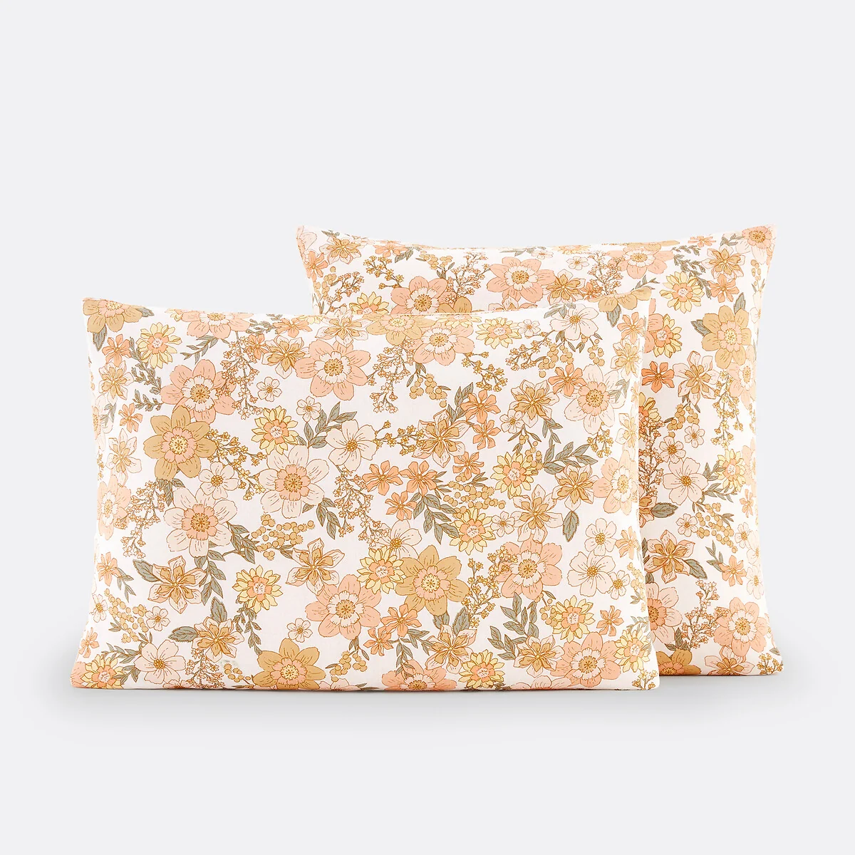 Rosemary Floral Cotton and Washed Linen Pillowcase – image 2