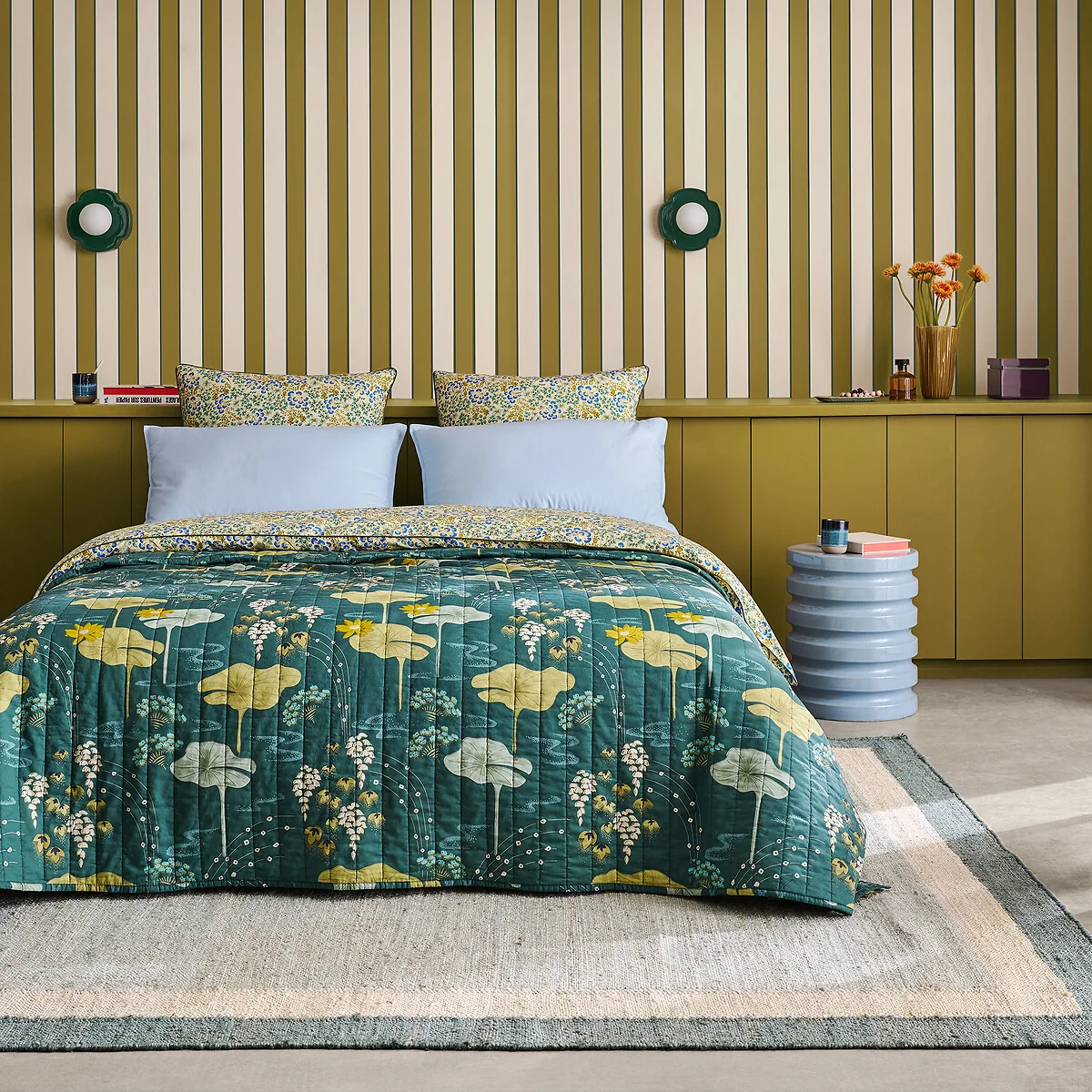 Hanoi Floral Print Washed Cotton Pillowcase – image 2