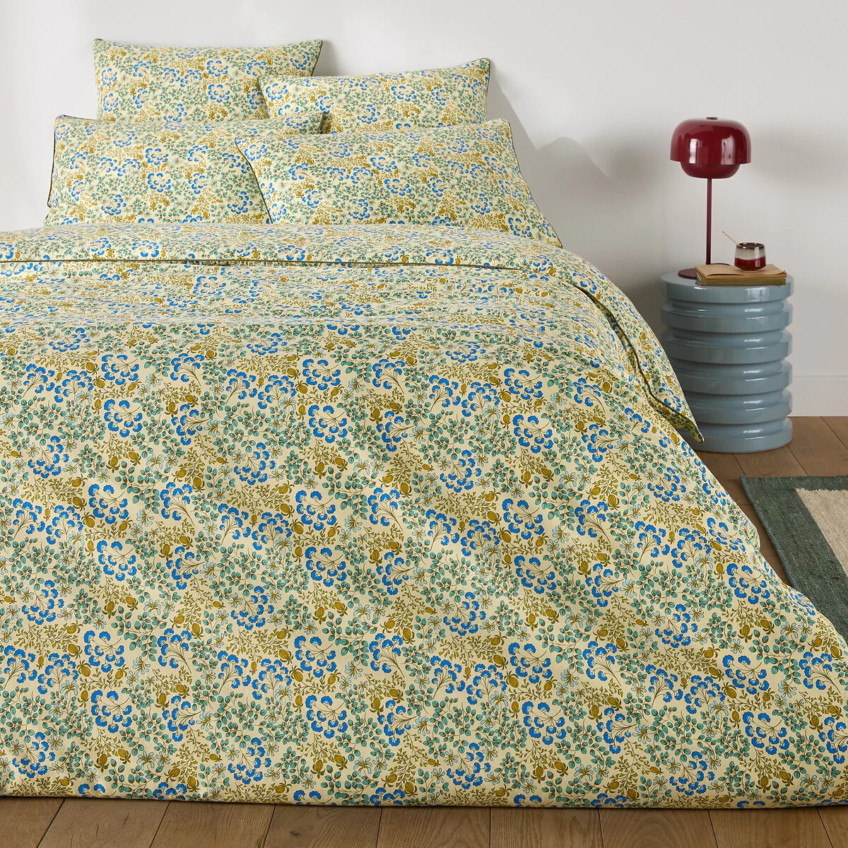 Hanoi Floral Print Washed Cotton Pillowcase – image 3