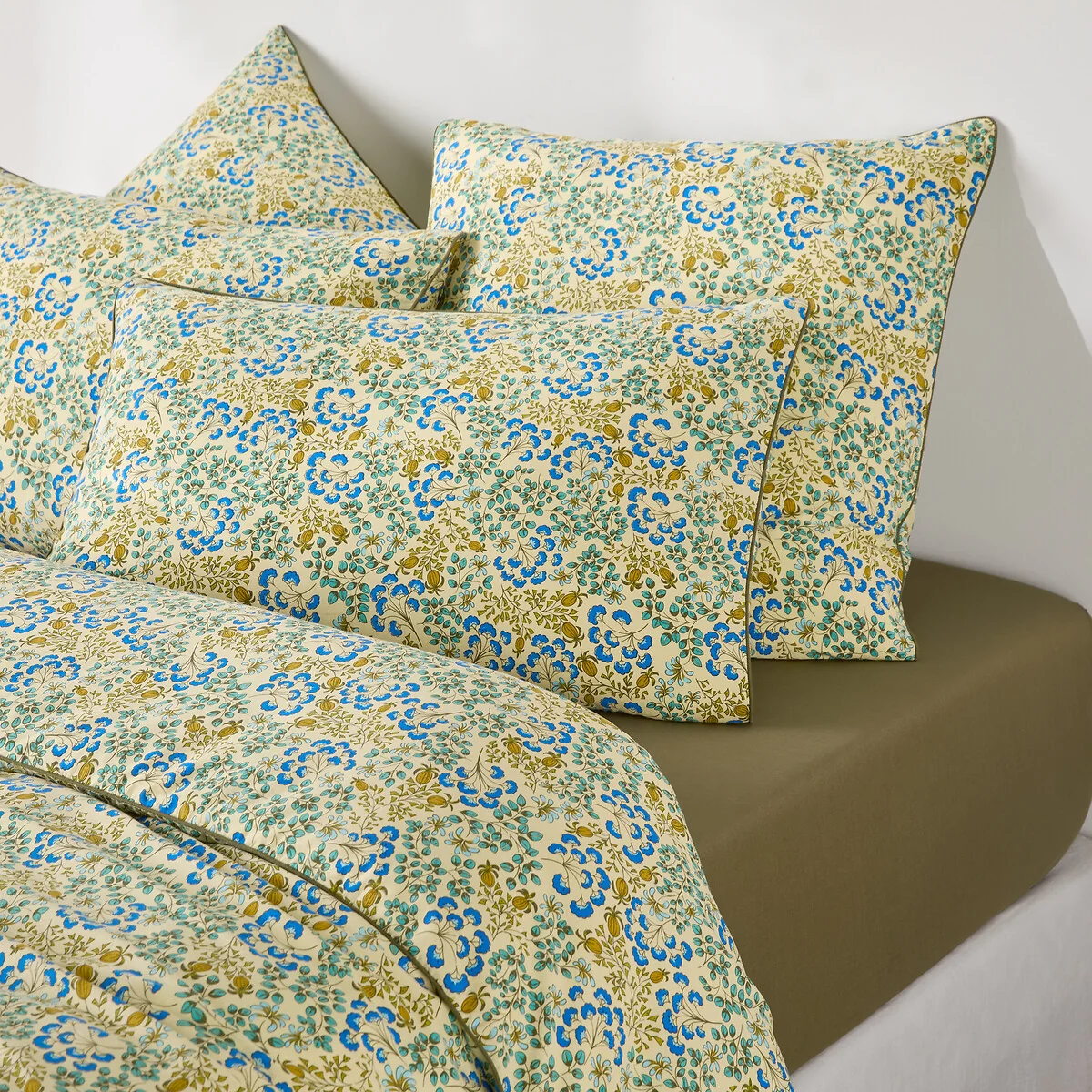 Hanoi Floral Print Washed Cotton Pillowcase – image 4