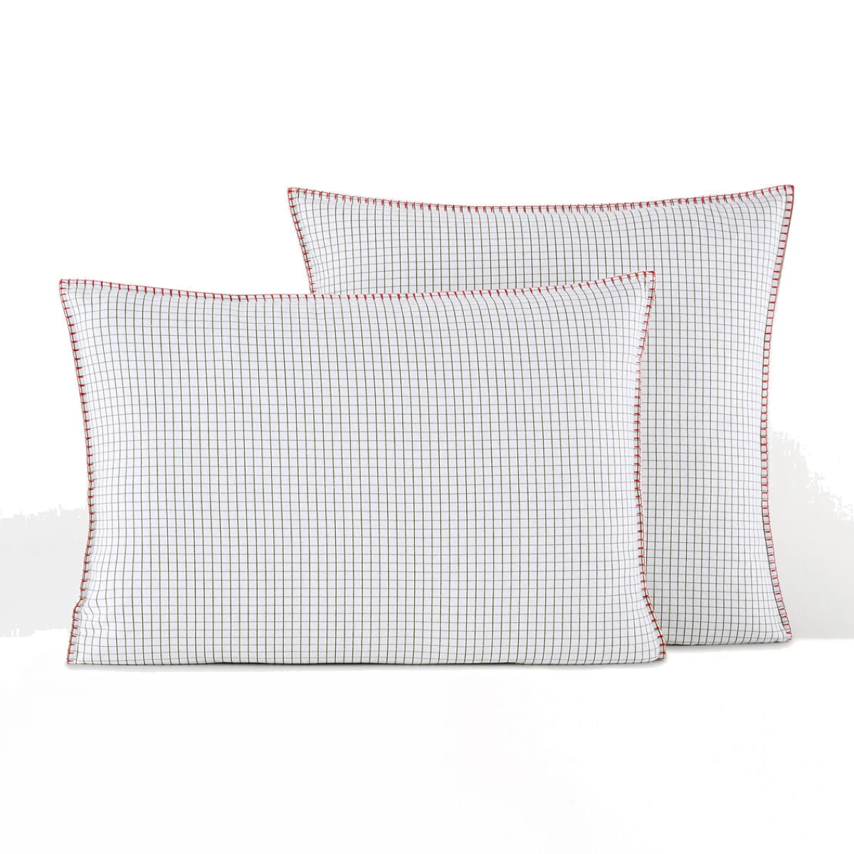 St Lary Checked 100% Cotton Flannel Pillowcase – image 1