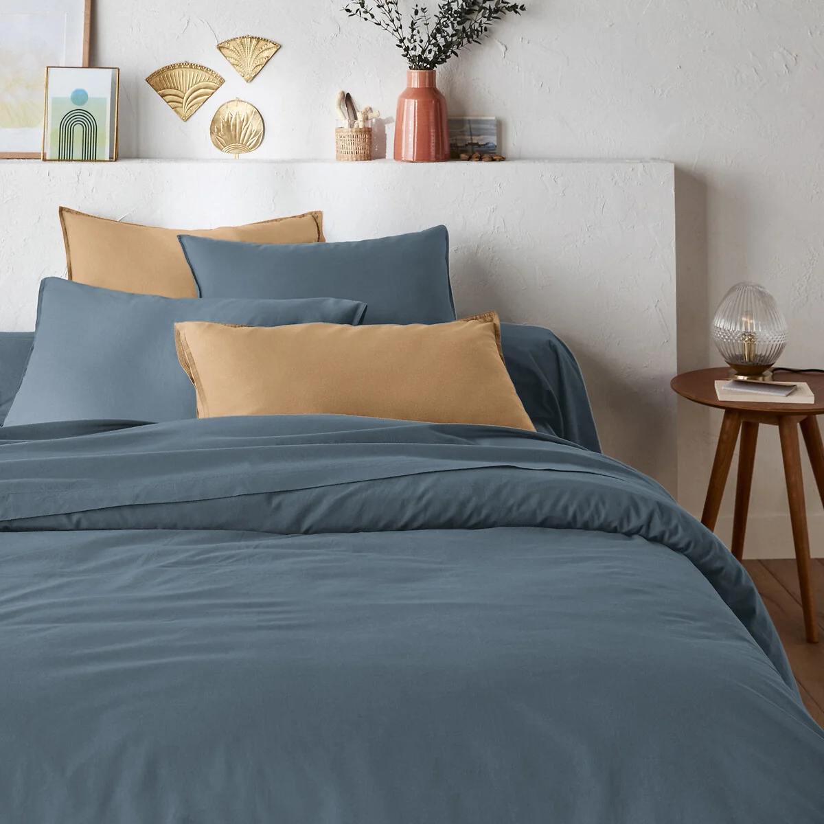 Scenario Plain 100% Washed Cotton Pillowcase – image 3