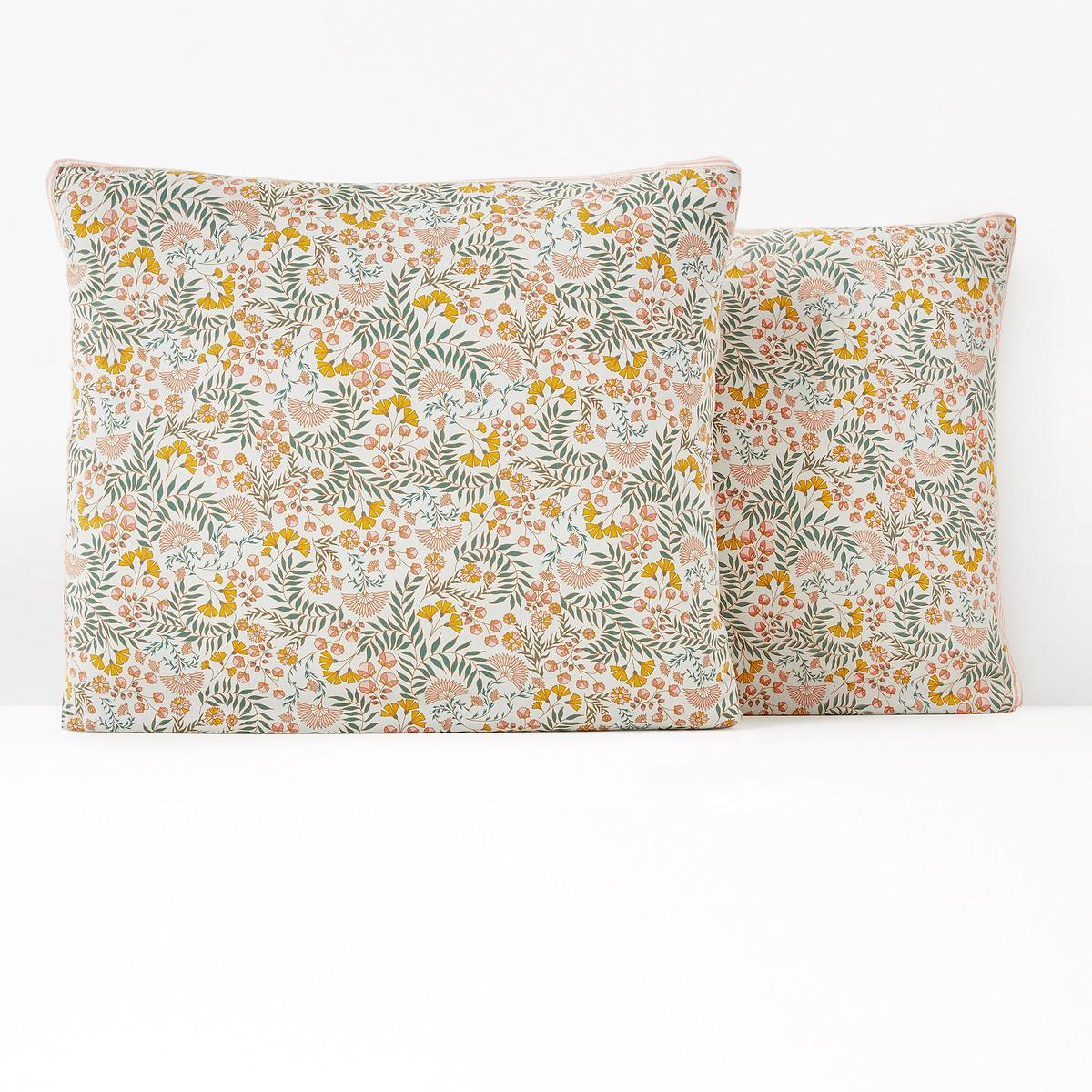 Majari Floral Washed Cotton Pillowcase – image 2