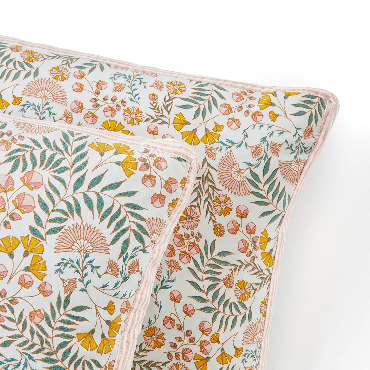 Majari Floral Washed Cotton Pillowcase – image 4