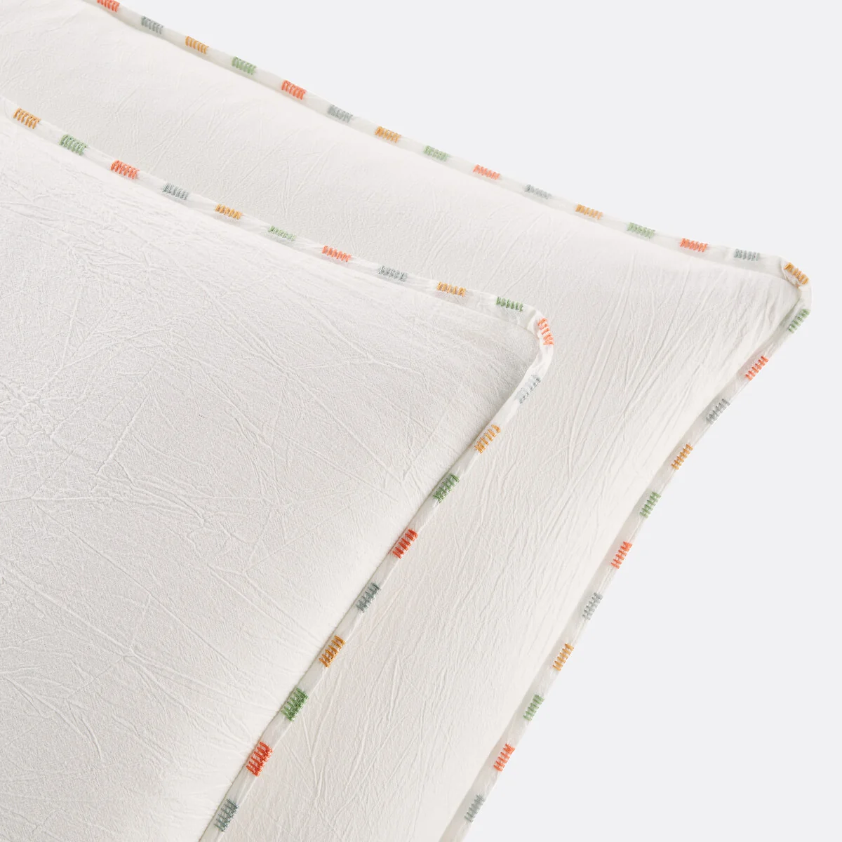 Neruda Embroidered 100% Washed Cotton Pillowcase – image 4