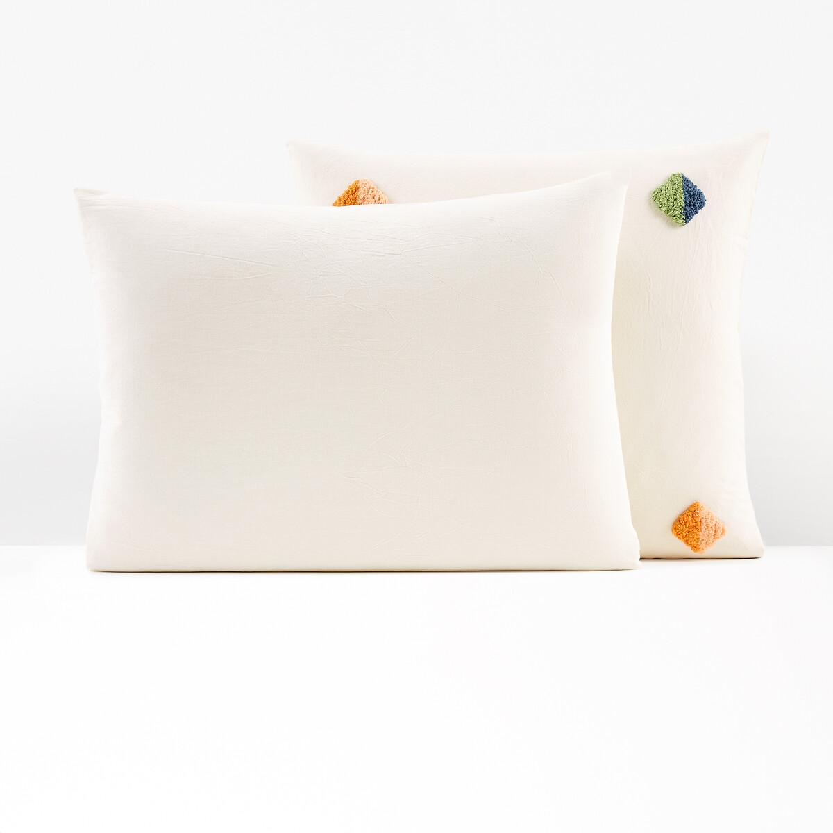 Mentilla Tufted Diamond 100% Cotton Pillowcase – image 3