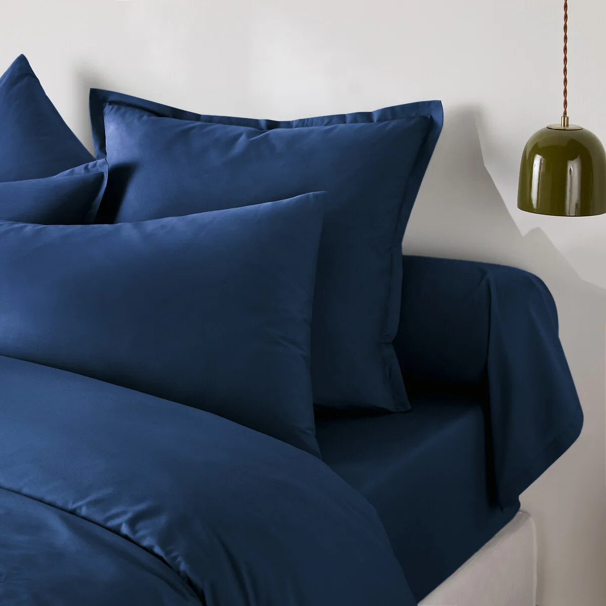 Best Quality Plain 100% Cotton Percale 200 Thread Count Bolster Pillowcase – image 3