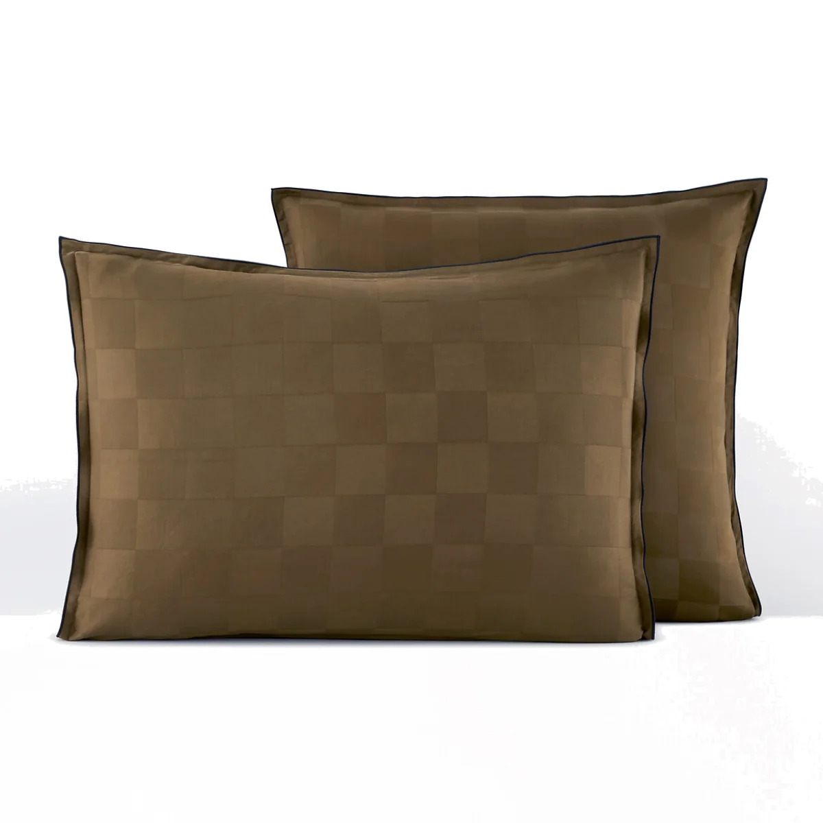Victor Checkerboard 100% Washed Cotton Satin 300 Thread Count Pillowcase – image 1