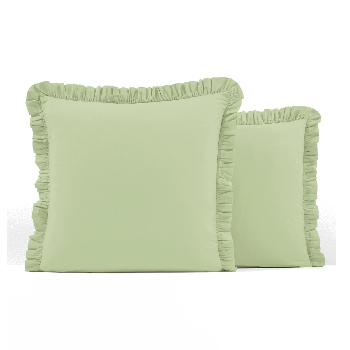 Ruffle 100% Washed Cotton Pillowcase – image 1