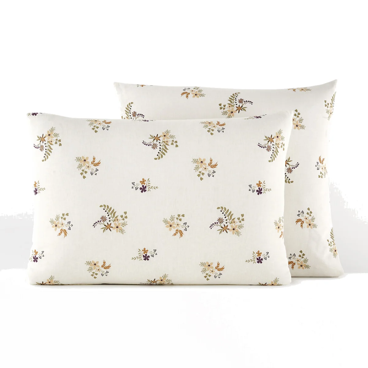 Véra Floral Cotton / Washed Linen Pillowcase – image 1