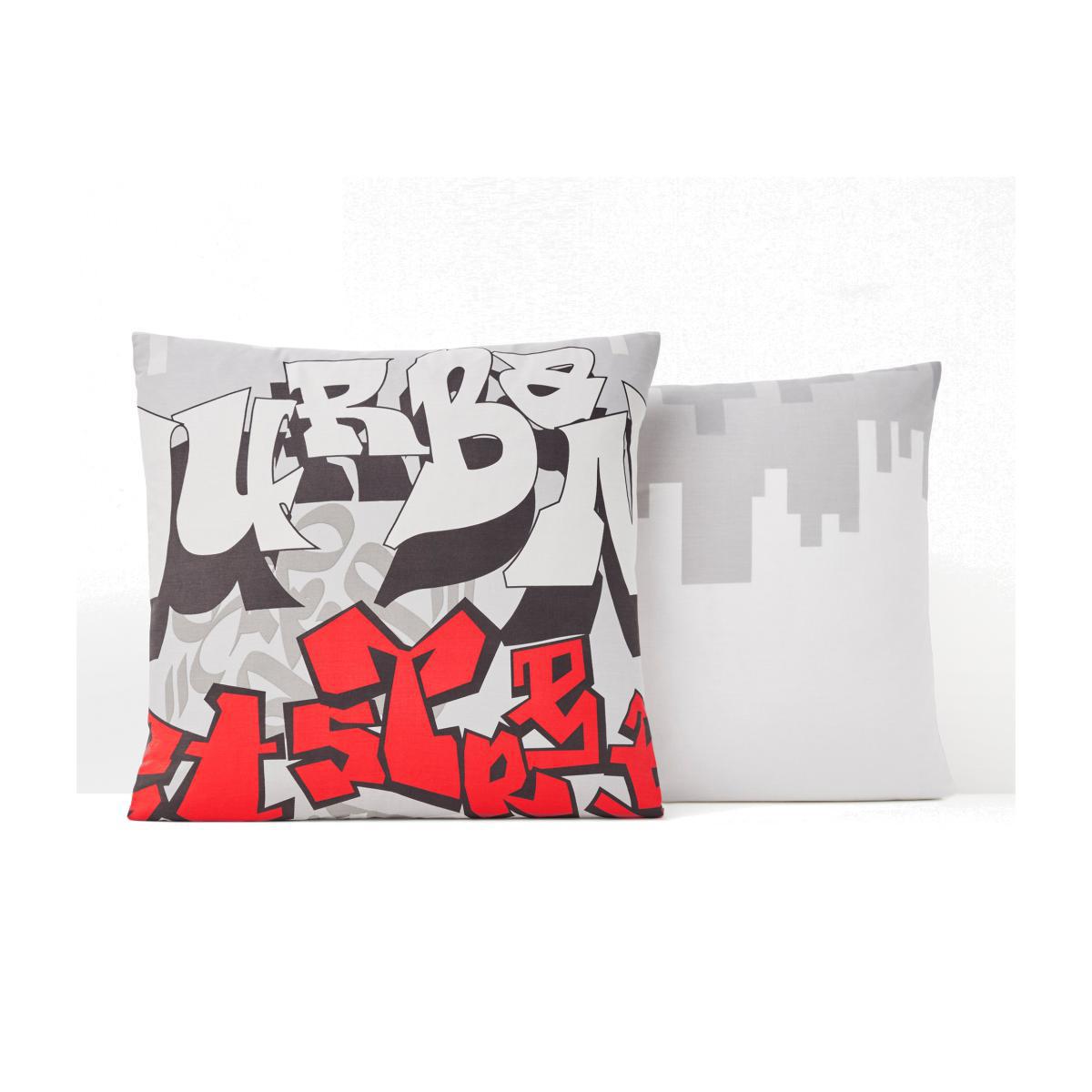 Urban Graph Cotton Pillowcase – image 1
