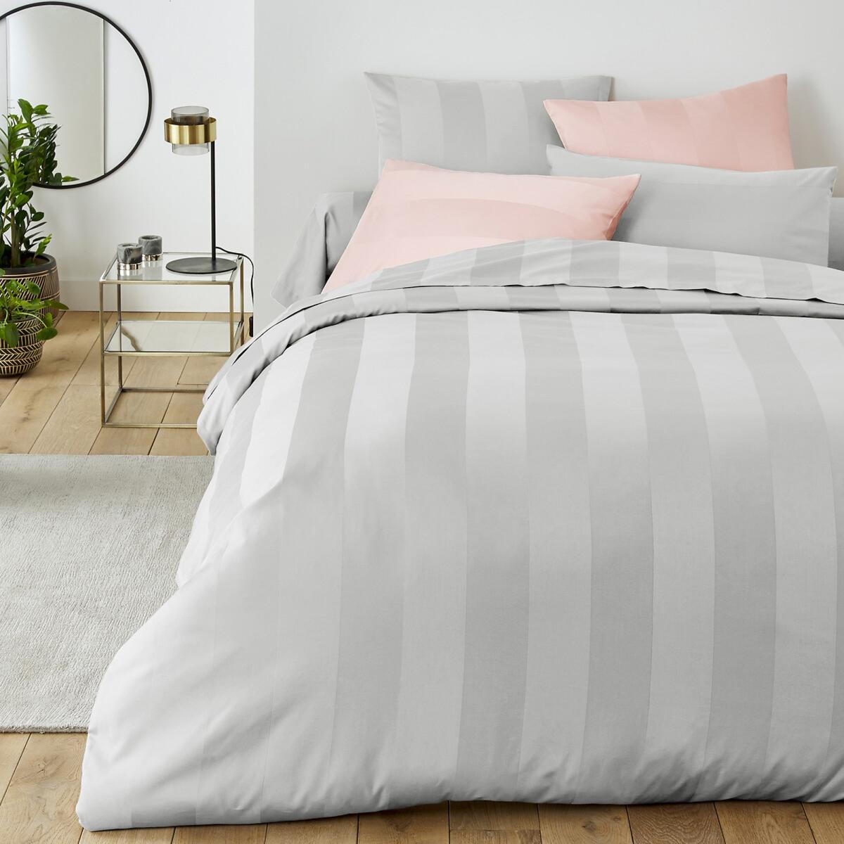 Striped Cotton Bolster Pillowcase – image 2