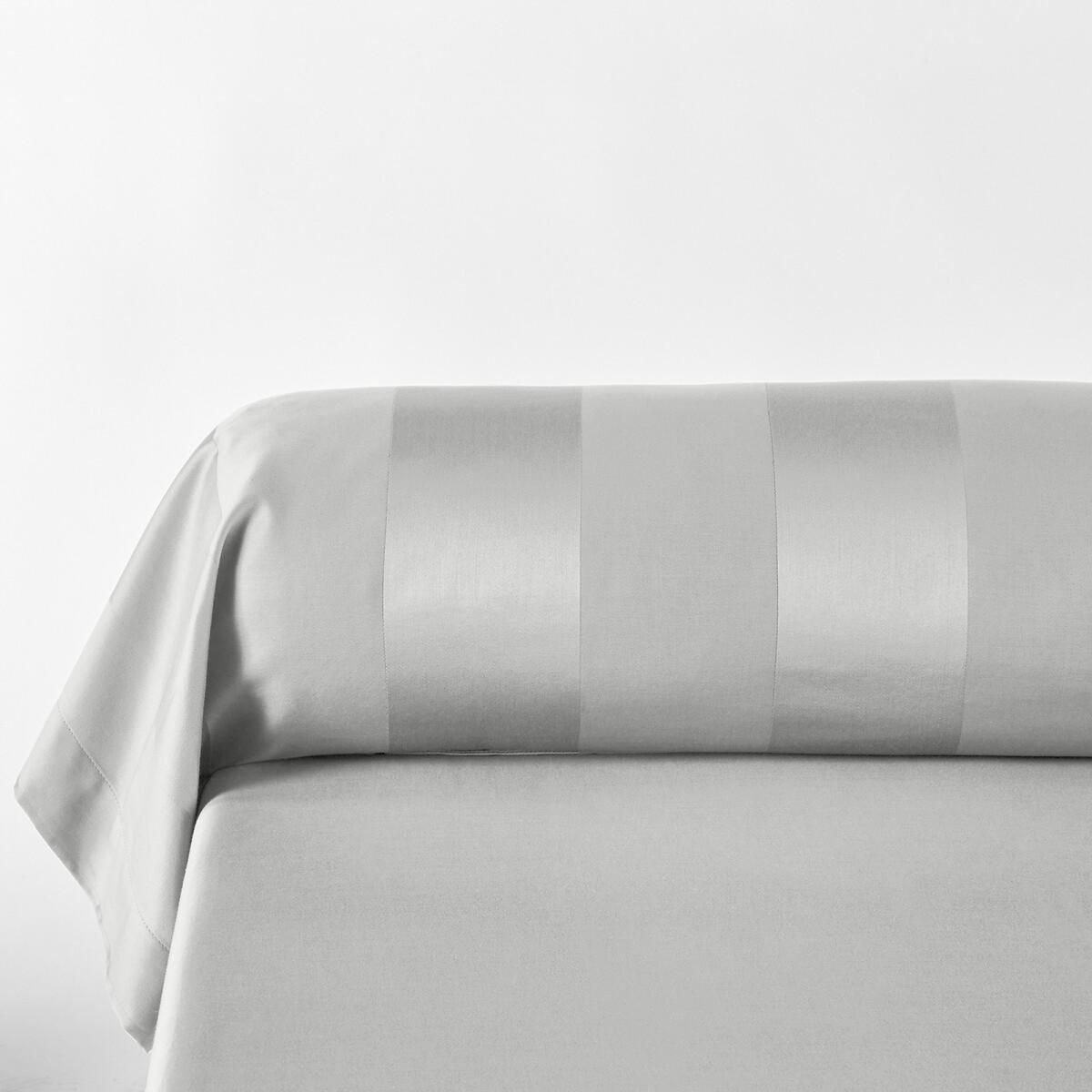 Striped Cotton Bolster Pillowcase – image 1