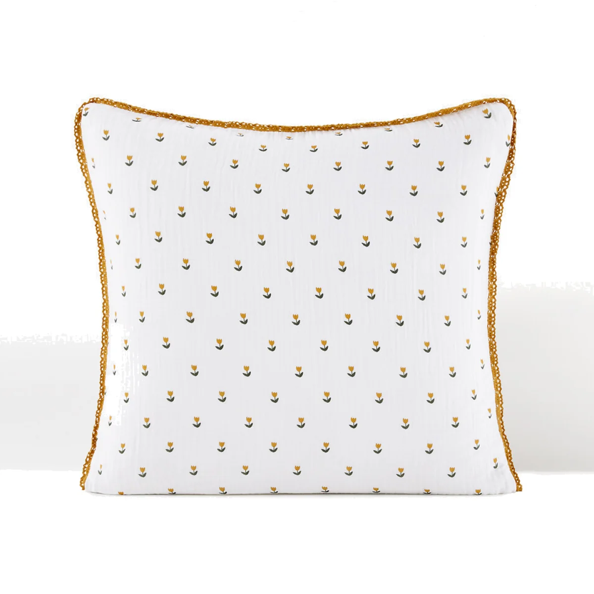 Tulipe Floral 100% Cotton Muslin Pillowcase – image 1