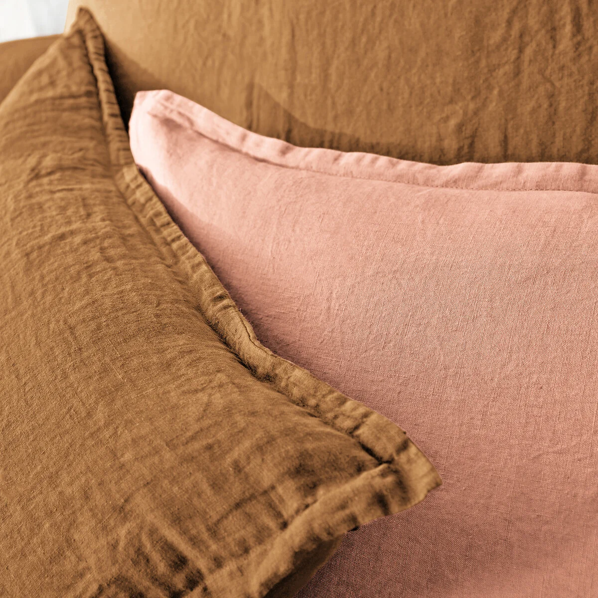 Linot Plain 100% Washed Linen Pillowcase – image 5