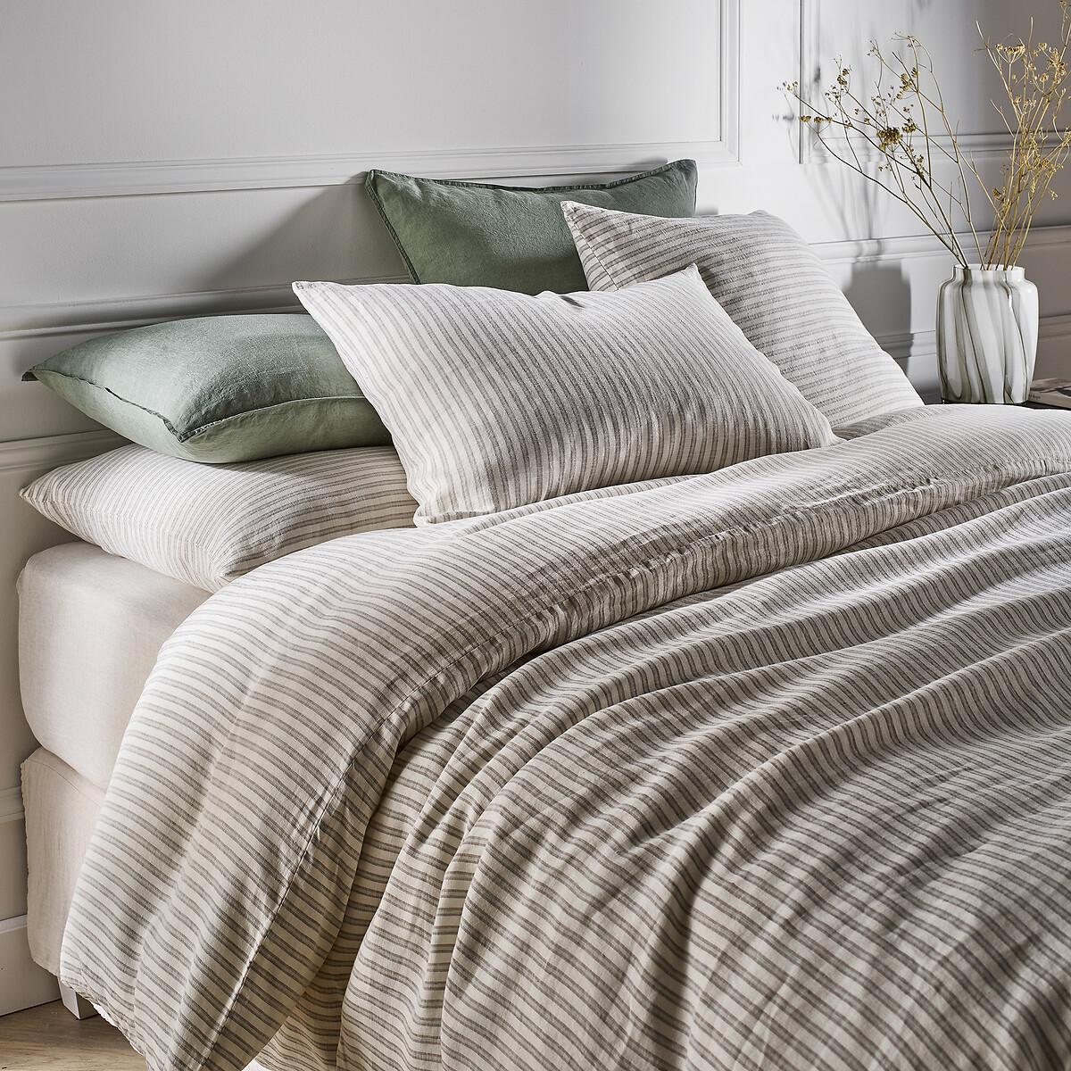 Kalaya Striped 100% Linen Pillowcase – image 5