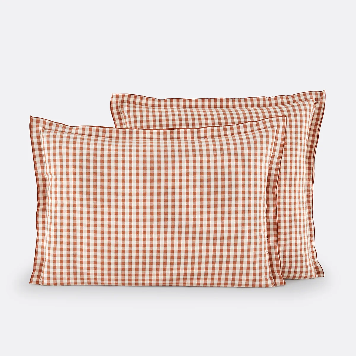 Cottage Checked 100% Cotton Seersucker Pillowcase – image 2