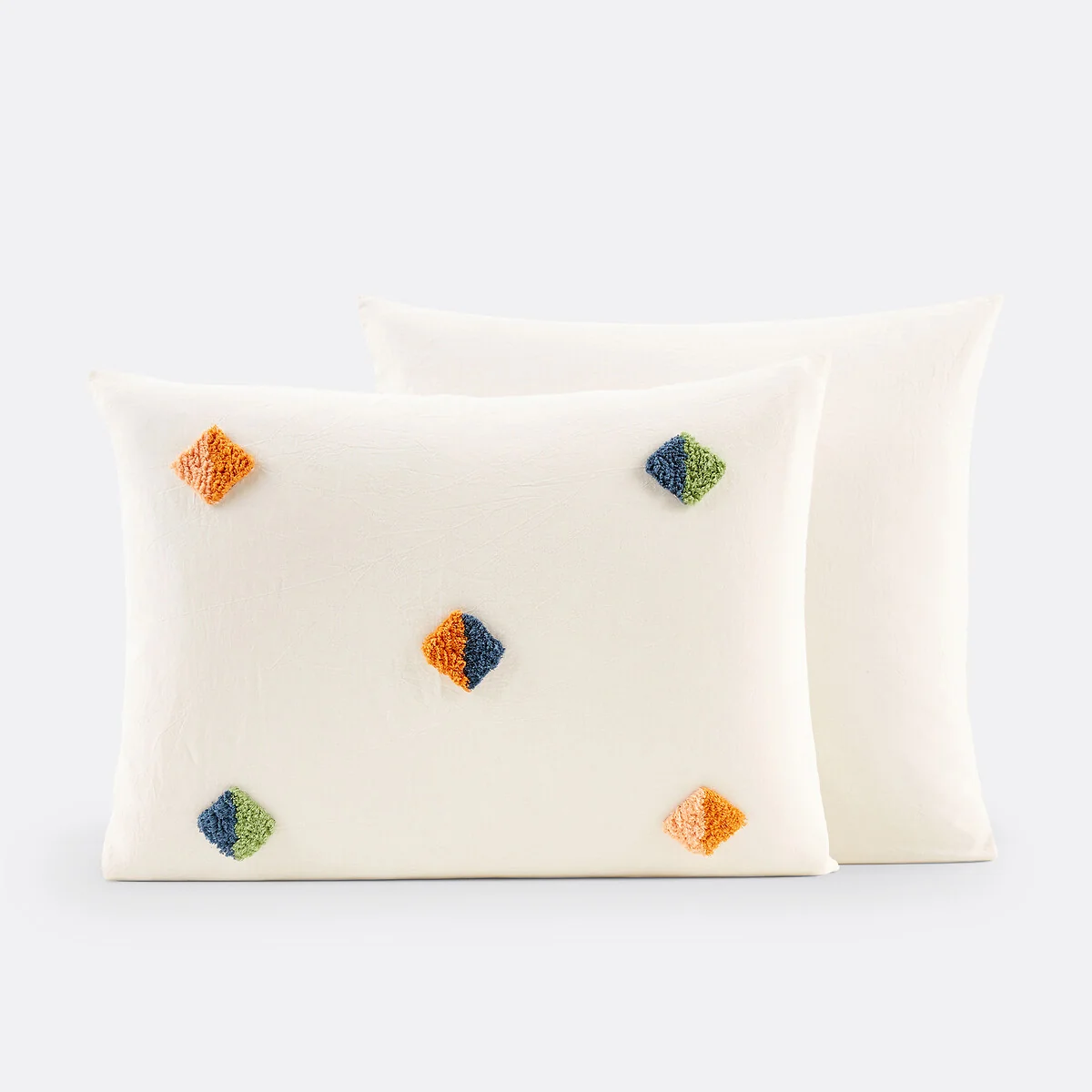 Mentilla Tufted Diamond 100% Cotton Pillowcase – image 5