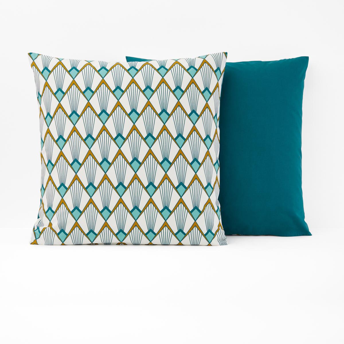 Elisa Art Deco Cotton Percale Pillowcase – image 3