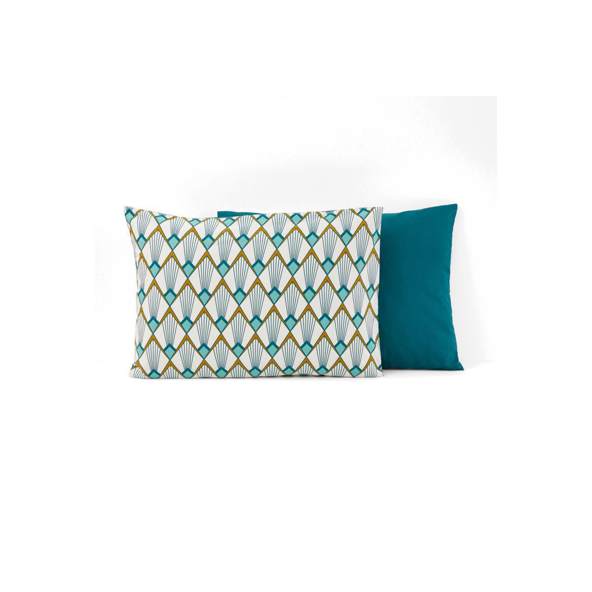 Elisa Art Deco Cotton Percale Pillowcase – image 1