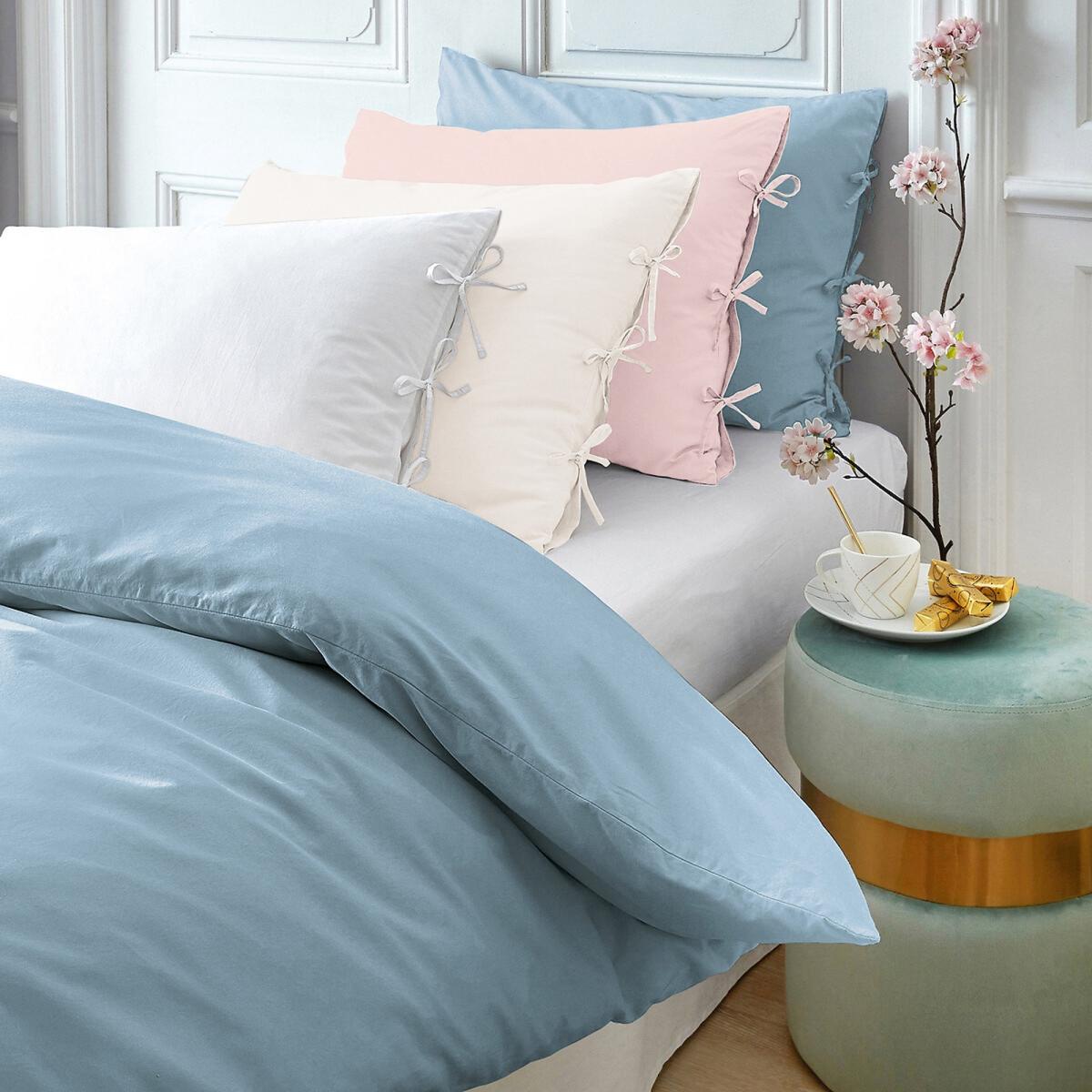Toscane Bolster Pillowcase in Washed Cotton Percale – image 3