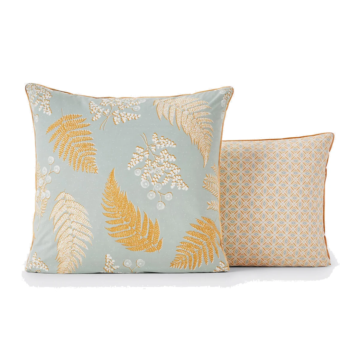 Fougère Floral 100% Cotton Percale 200 Thread Count Pillowcase – image 1