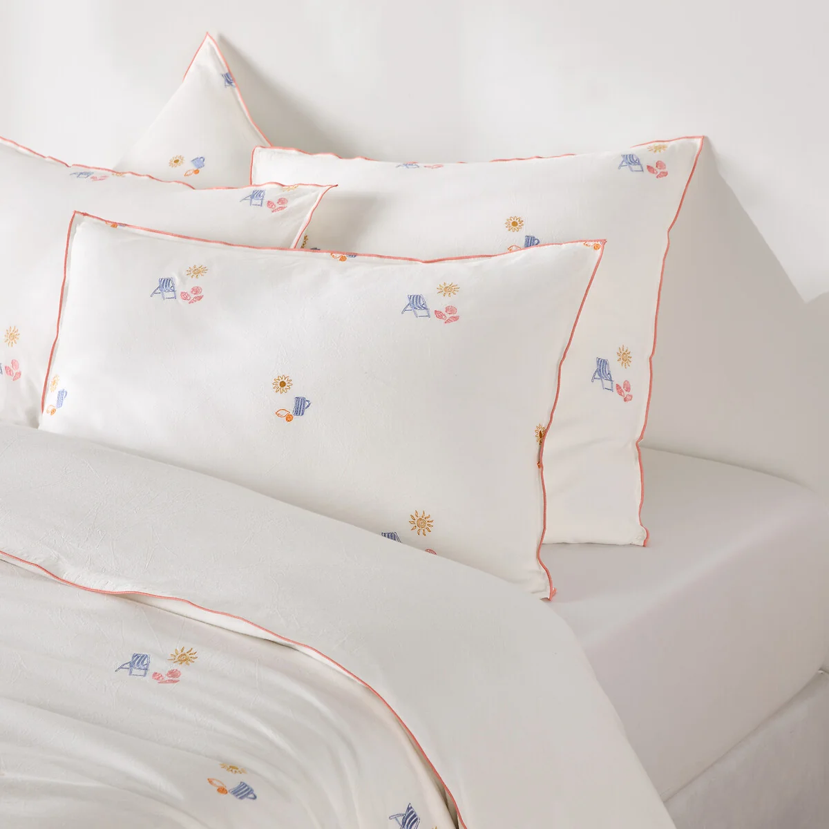 Somero Embroidered Cotton Vintage Pillowcase – image 3
