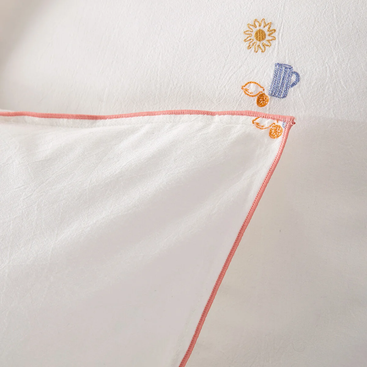 Somero Embroidered Cotton Vintage Pillowcase – image 4