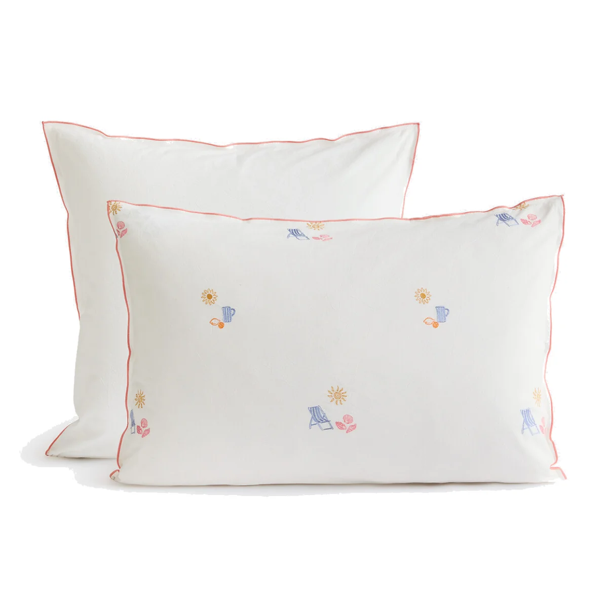 Somero Embroidered Cotton Vintage Pillowcase – image 1