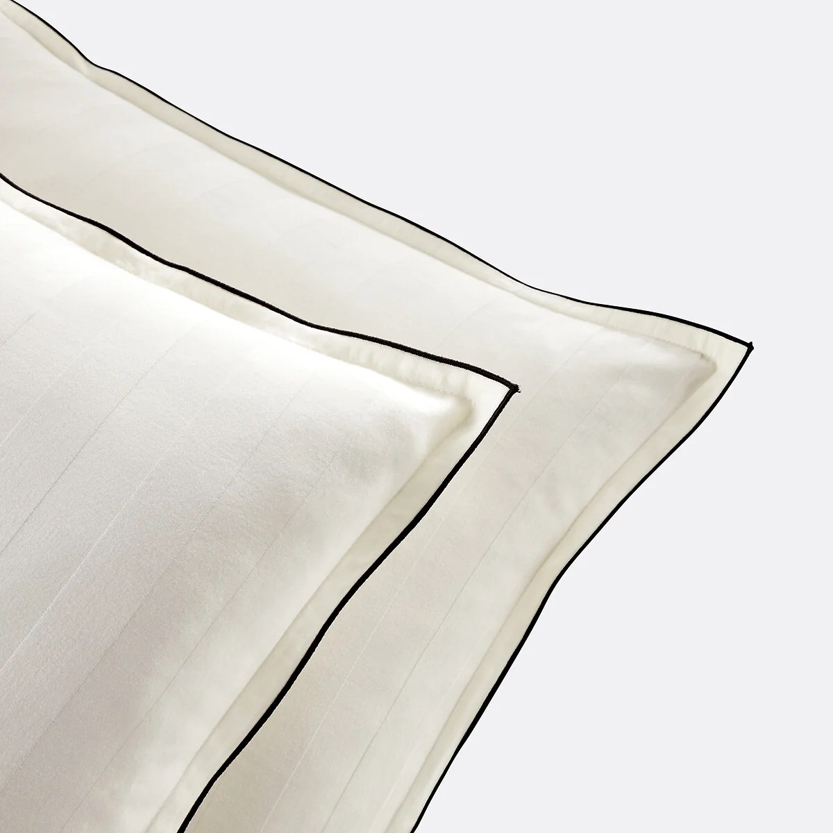 Victor Striped 100% Washed Cotton Satin 300 Thread Count Pillowcase – image 3